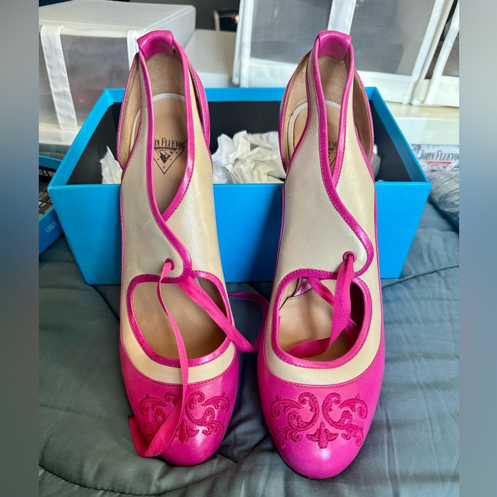 Fluevog Miracle Revelations in pink Size 10/10.5 - Picture 3 of 5